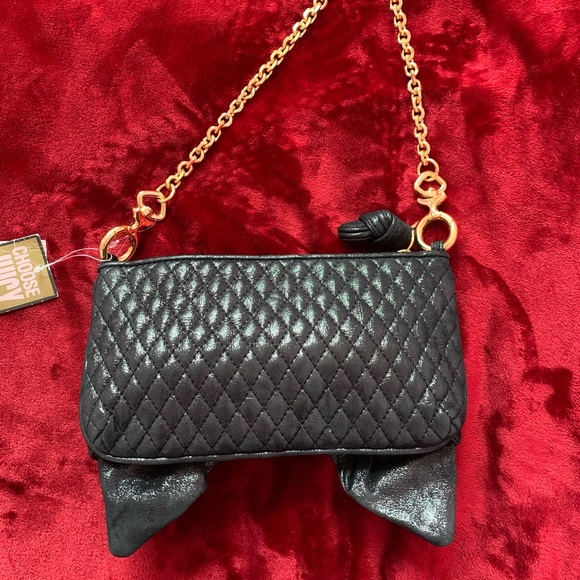 NWT Juicy Couture Black Quilted Shoulder Bag - Picture 3 of 5